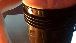 amateur guy fucking his fleshlight in homemade video