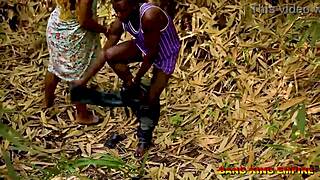 outdoor village hardcore sex under bamboo tree with bbw milf queen 😍🔥
