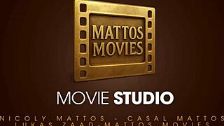 Lesbian with dildo rubs big asses in motel until orgasm