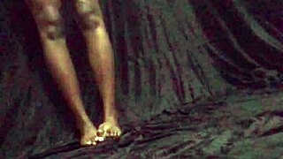 naked photo shoot with curvy babe