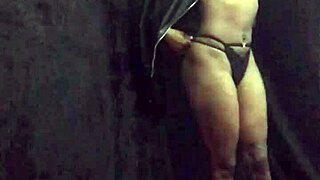 naked photo shoot with curvy babe