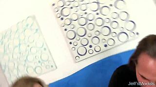 gorgeous plumper kacey parker gets cum on her fantastic mega milkers