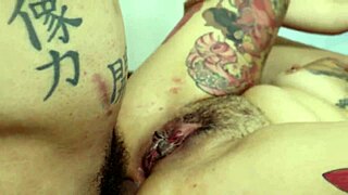 In this threesome, they destroy the ass of the otaku redhead and busty white girl.