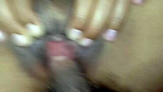 Pretty friend opens legs for shaved pussy fucking until wet