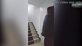 i met the chubby foreigner showing her big tits for a job then fucked her in hotel