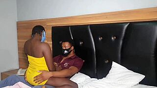 Had sex with a hook up girl due to lock down, big black cock bent over doggystyle ass big tits cowgirl riding big ass.
