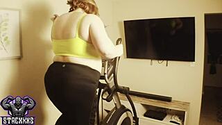 Late for Workout? Nathalie Presley Takes Big Black Cock!