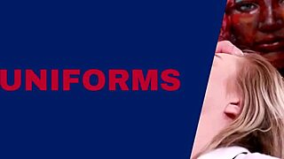 British 18 Year Old Gives Bold Handjob In Lingerie