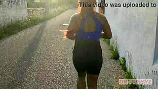 redhead with huge ass trains at gym with her lover