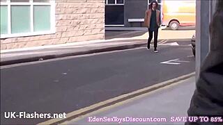 Sexy Blonde Flasher Axa Jays Public Exhibited