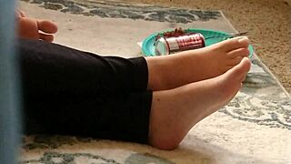 Cute feet captured in candid hidden fetish shots