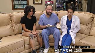 Nicole Luva moans using vibrator backstage