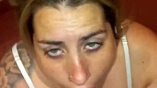 the sound of love with deepthroat and swallowing