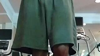 Amateur pole dance in dorm with roommates