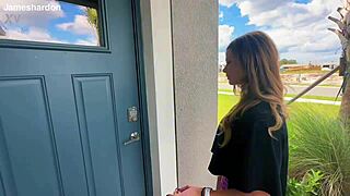 girl next door sydney ryan gets rough anal massage turned fucking