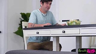 Lana small 18+ distracts stepbro with teasing in series