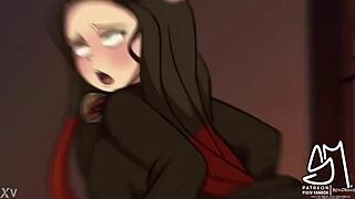 nezuko gets bred by monster in demon slayer night