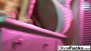 Blonde MILF Olivia Austin Teases Her Pussy In Shower