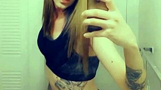 does this tranny grope her cute clitty?