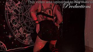 hey, this gothic girl has a ritual for wet sex with her boyfriend, face fucking and cum.