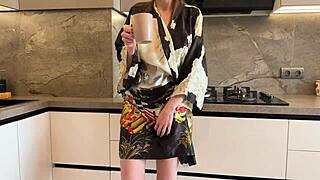 Seduced And Fucked Horny Stepmom After Party, She Moans So Loud!