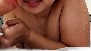 watch this chubby busty beauty's daring dildo adventure?