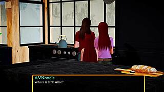 What's happening in my new family with teens and milfs playing games?