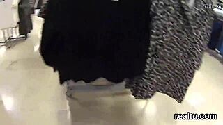 adorable czech nympho got seduced in the mall and pounded pov