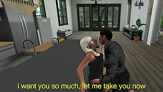 late night cheating in the kitchen with wife