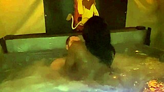 kaiya rose in quickie hot tub creampie sex with wca productions.