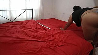 Sexy Stepmom Feels Excited Cleaning In Thong For Stepson