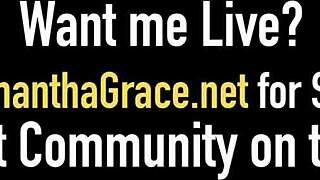 Samantha Grace dominates lesbian ballerina Penny Barber with spanking and vibrator in bondage session