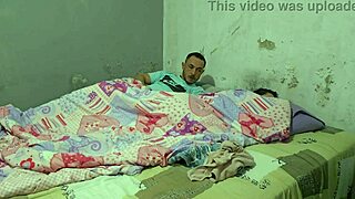 brunette stepsister catches shy half-brother masturbating to xxx videos, then teaches him real rough sex with hairy pussy licking and tight beaver banging in taboo workout.