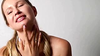 I feel so naughty inserting my fingers deep into this cute blonde's tight wet ass