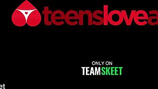 Oh man, my teasing little stepsister's getting her tight ass stretched by big cock in anal doggystyle. She rides cowgirl until I cum on her pretty face.