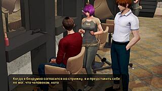 Pale carnations gameplay contrasts bound blonde milf in bdsm hentai slave scene