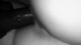 Riding massive black cock wildly like a desperate bitch