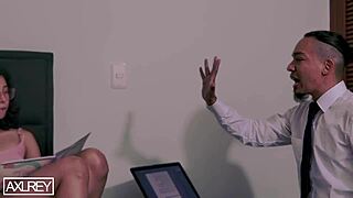 you're a bratty latina student needing discipline, so take my big cock in your tight pussy