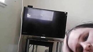 uh, like, this white girl... she's deepthroating that big interracial cock, ya know?