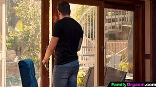 Skinny girl dances with dildo in solo masturbation session