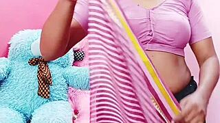 In a heated encounter, the stepson engages in intense fucking with his stepmom while exchanging Telugu dirty talks