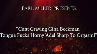 i crave tonguing adel sharp's shaved pussy until she orgasms hard from my lesbian licks