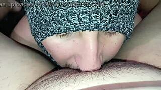 I give my horny neighbor the best oral sex, licking her big juicy pussy until she moans.