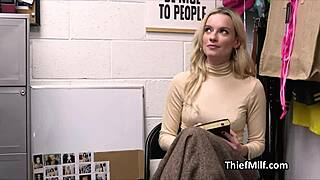 Pounding that horny cougar with oil and dildo on her office desk 😏