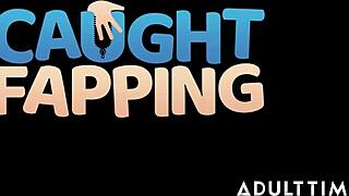 Anna Claire Clouds gets caught masturbating with vibrator and takes rough deepthroat riding