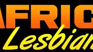 Freaky bbw african lesbians dive into rough strap on games, licking ebony pussies hard.