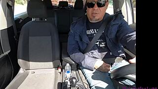 CASTING a tattooed skinny Latina Baby Kat with doggystyle riding and pussy licking by Luis Garay.