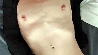 hot belgian wife cant wait for husband to come home so she masturbates with dildo sucking