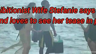 helena price films exhibitionist wife stefanie mafra getting interracial fucked by big black cock on caribbean nude beach