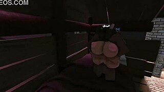 I fucked a cheating bunny in roblox with big ass and cum in mouth